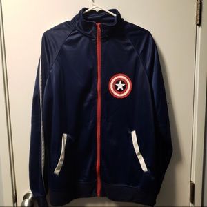 Marvel Captain America Logo Zip-Up Jacket.